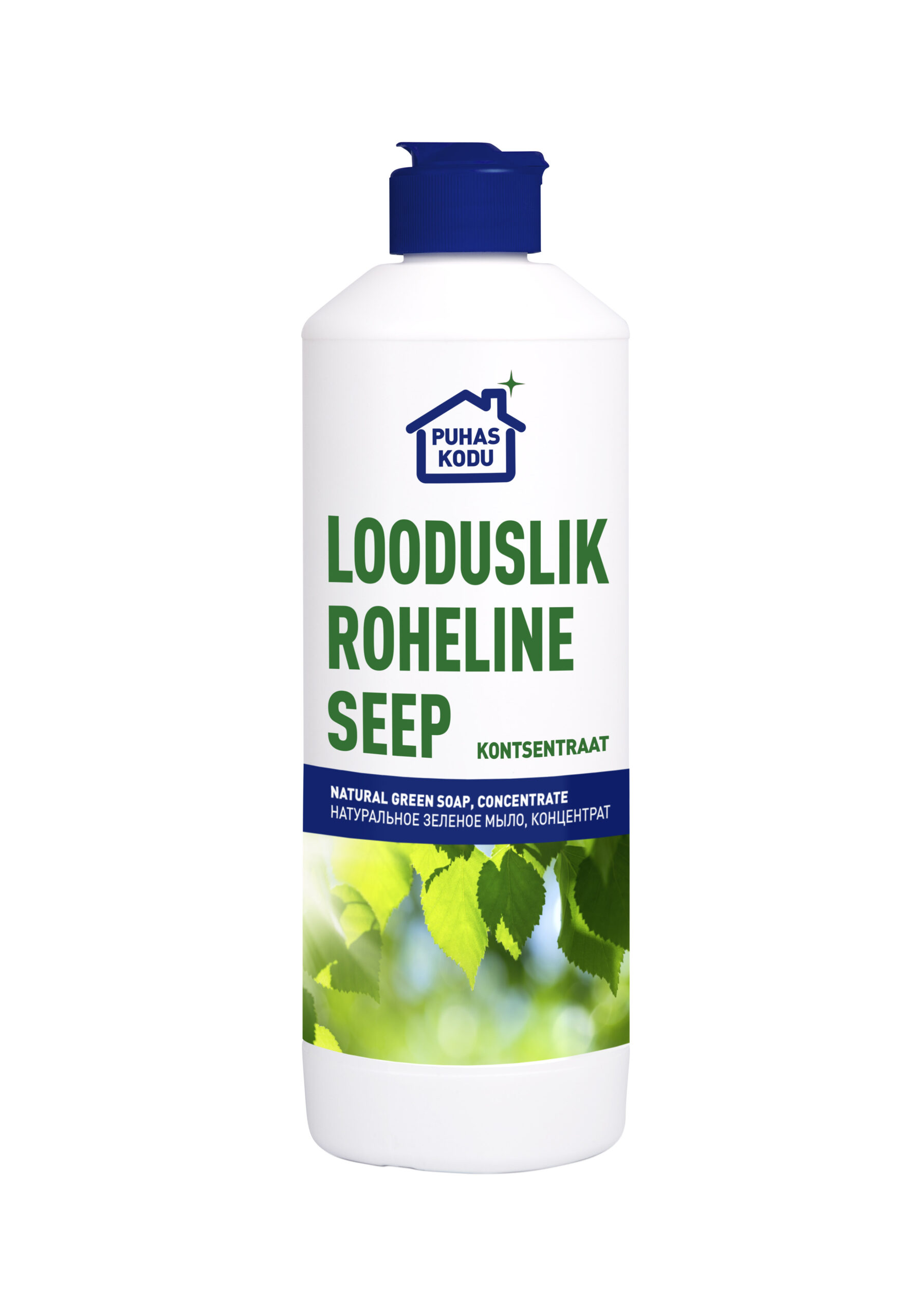 Puhas Kodu looduslik roheline seep (kontsentraat) 500ml