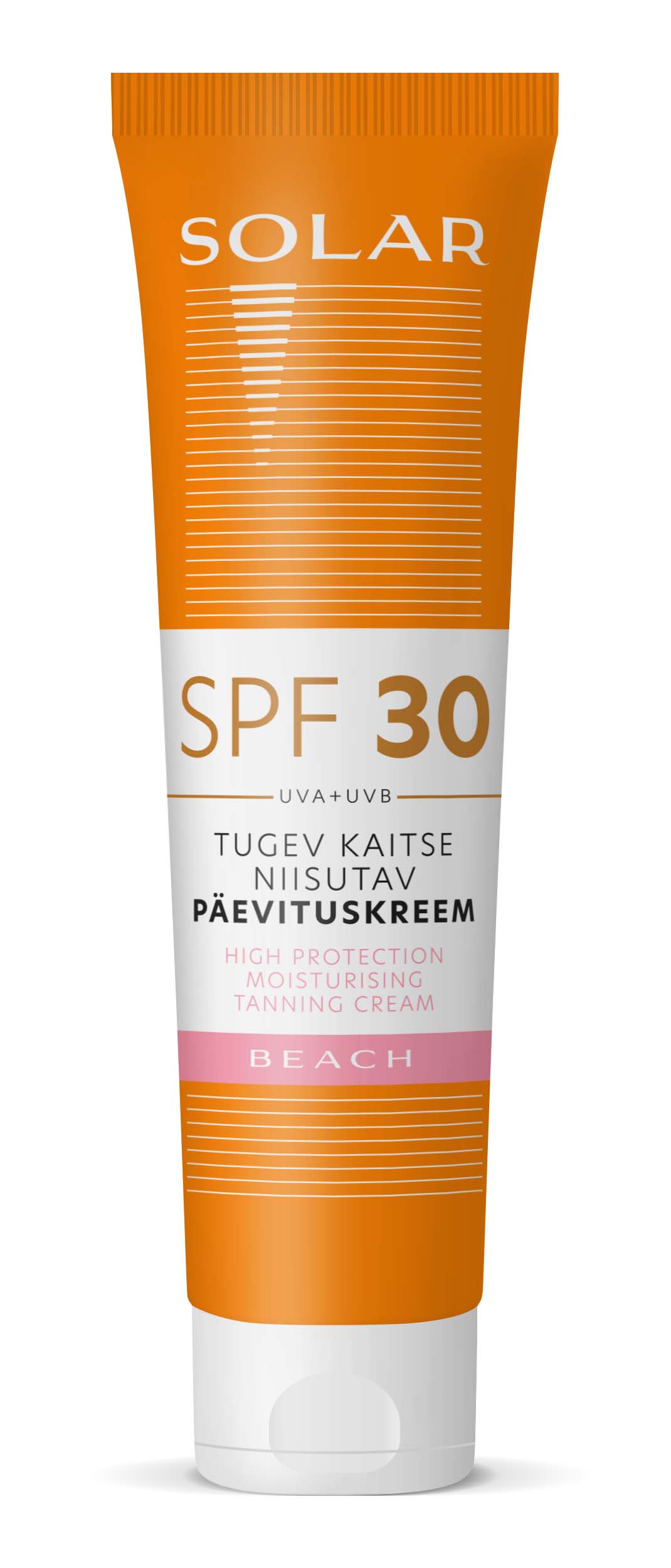 Solar niisutav päevituskreem SPF30 – tugev kaitse 100ml